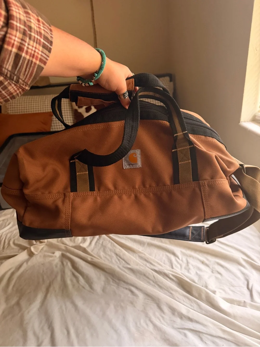 Carhartt Brown Duffel Bag 35L